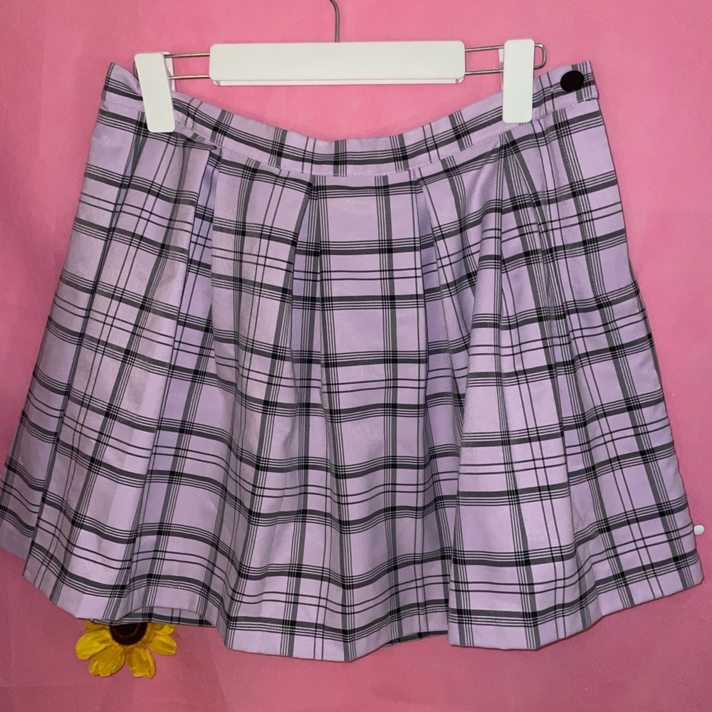 Like new purple plaid dolls kill pleated skirt